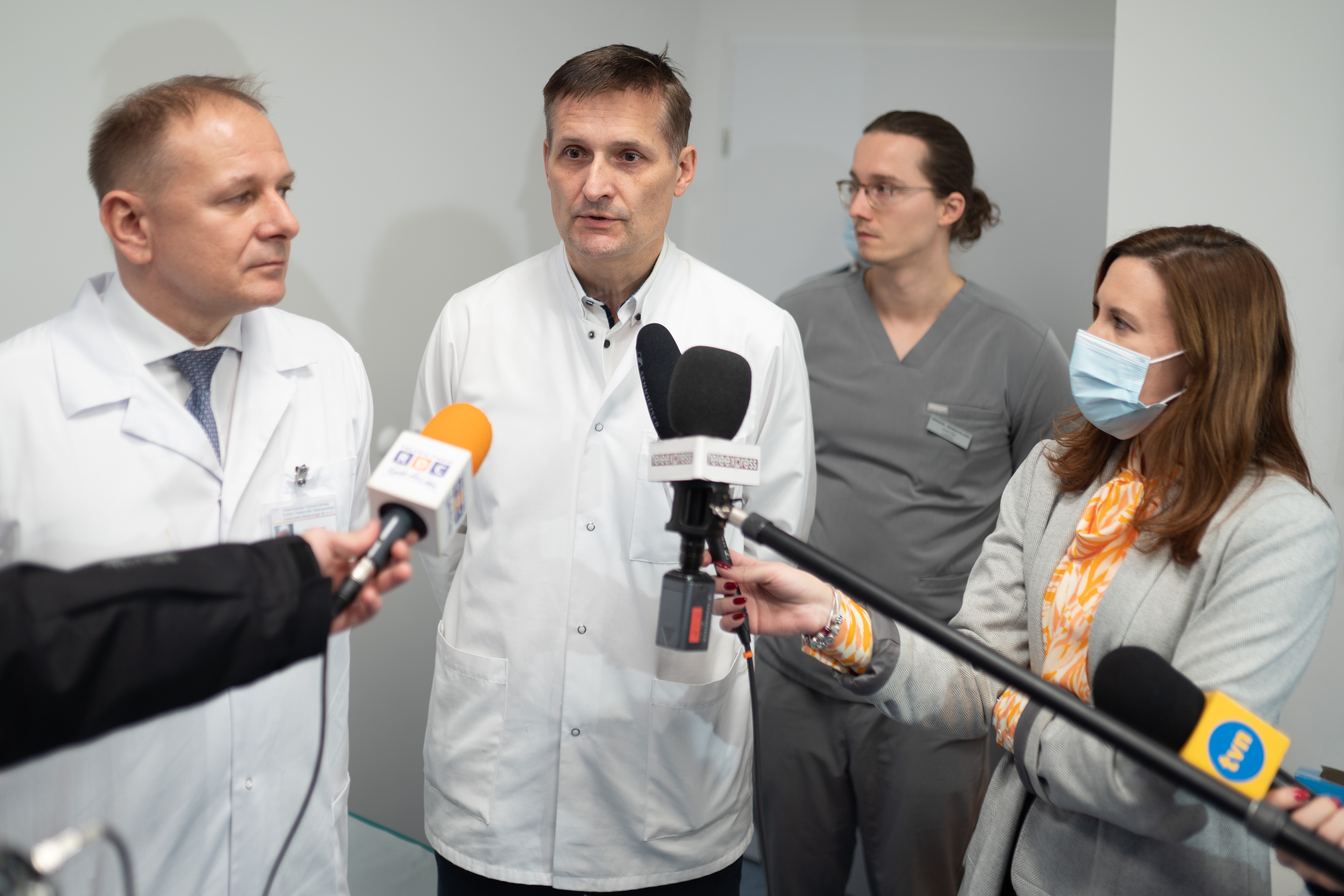 Fot. WUM (Na zdj. dr hab. Z. Jabiry-Zieniewicz, prof. Artur Ludwin, dr. J. Witwicki)