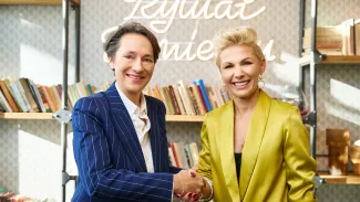 Fot. Medicover Stomatologia; od lewej: Nicol Dudek, Wioletta Januszczyk